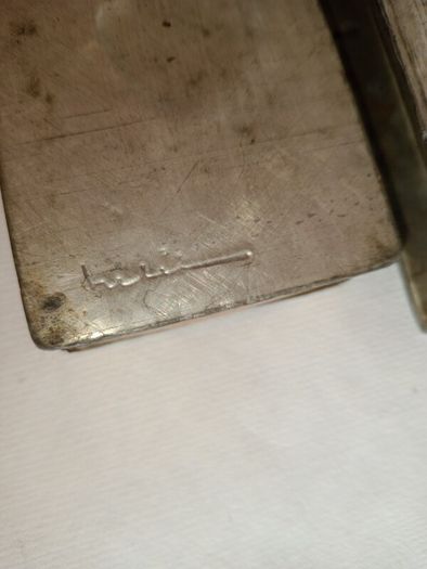 Vintage French Hand Crafted Lead and Ceramic Match Boxes x 2