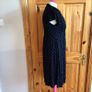Mamas and Papas Maternity dress Black with blue spots Uk 12 postage included Image 2
