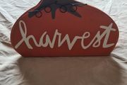 Wooden Harvest Pumpkin Stand-Up