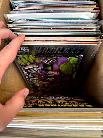 Image & Top Cow Long Comic Box w 320 comics for Sale