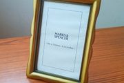 Freestanding Marks &amp; Spencer gold tone finish Metal photo frame size 10x15cm