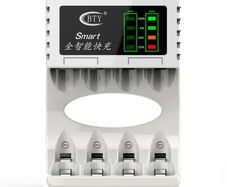 4 Slots LCD AA AAA Rechargeable Battery Charger For NIMH NICD Batteries