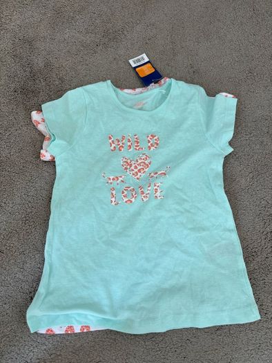 new girls 2pack T-shirts 4-6 years old 110-116cm