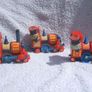 MAGIC ROUNDABOUT TRAIN ENGINES (Corgi 851) - three vintage diecast engines with figures (early 1970's) Image 3