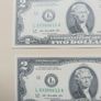 Lot 1.2 UNC 2 Dollar Banknotes in Sequence Image 2