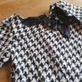 Next Girls Baby Black White Hounds Tooth Dress Age 3 to 6 Mths Image 2