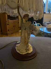 Leonardo Edwardian lady figurine table lamp