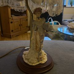Leonardo Edwardian lady figurine table lamp