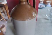 Stoneware flagon.