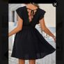 Black Summer Dress  SHEIN (I) size uk 8 Image 2