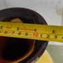 Vintage Earthenware Vase by Thomas Buxo Modern Abstract Ceramic vase1960-1970 | Brown Ochre Yellow | Mid-Century Decor Image 4