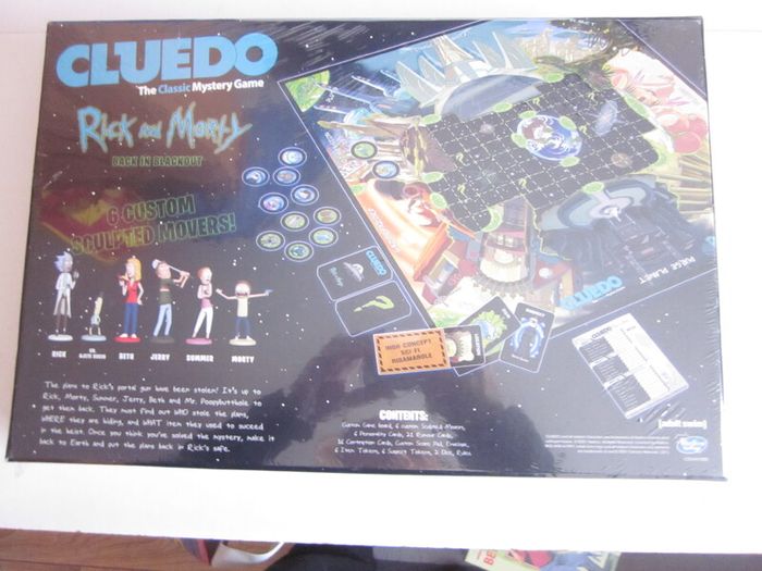 New Cluedo Rick and Morty Mystery Board Game