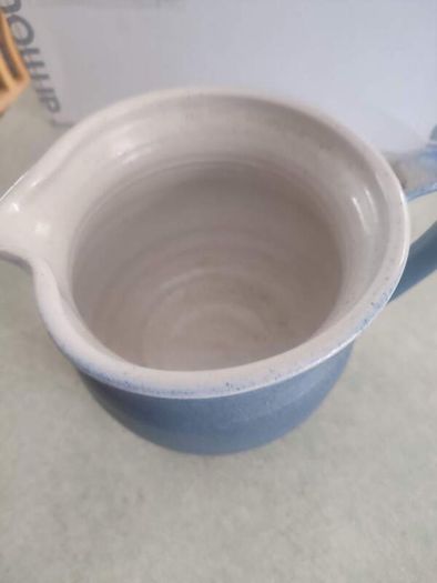 Wynne Pottery Large Wide Blue Jug / Vase