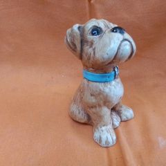 On His own little pug Dog Figurine