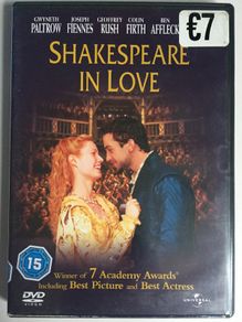 Shakespeare In Love [1998] Gwyneth Paltrow, Joseph Fiennes, Geoffrey Rush, Colin Firth & Ben Affleck [Movie DVD] Academy Award Winner