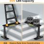 Foldable Ladder Levelers for Stairs Heavy Duty Ladder Extender Adjustable Stair Platform with Non Slip Mat Fits Ladders with Feet Spacing for Safe Height Adjustment Image 3