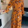 Brand-new Ladies Orange Long-sleeved Shirt Dress from Pieces Image 6