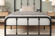3ft Single Bed Frame with Headboard (90 x 190 cm) - 14'' Height - Metal Bed Base with Footboard - Steel Slat Support - Easy Assembly - Black