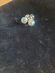 Sterling silver genuine Swarovski studs