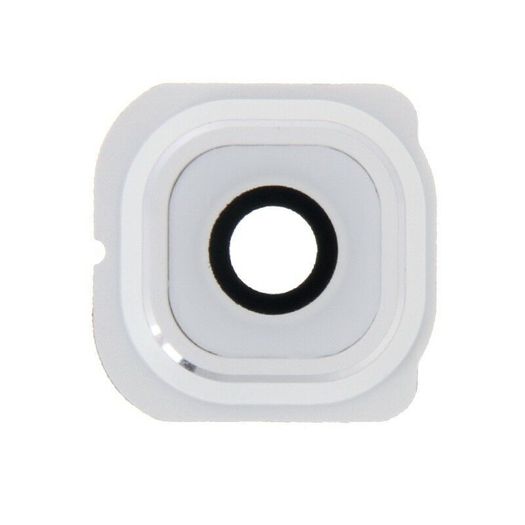 Samsung Galaxy S6 Edge G925 Camera Lens Rear Back Glass Cover With Frame White - FHT14SMCL