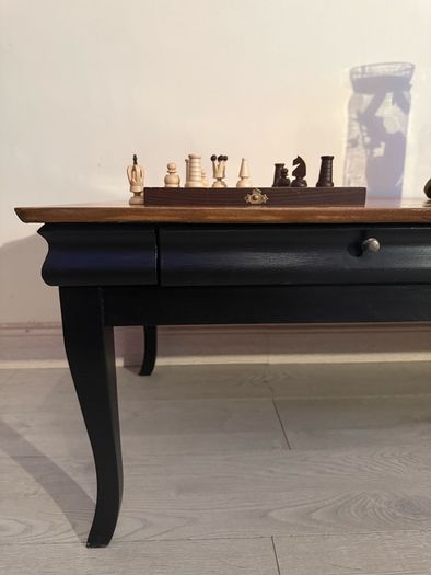 Black & Timber Refurbished Coffee Table