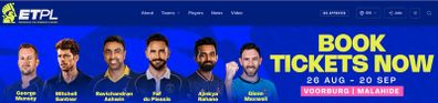 European T20 Premier League Cricket Tickets