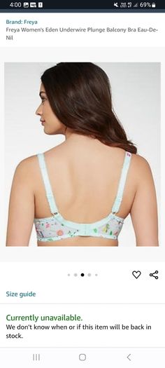 Freya Eden - Underwire Plunge Balcony Bra 30F - Brand RRP 38
