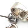 Vintage 925 Sterling Silver Brown Agate, Smoky Quartz & Citrine Necklace Image 6