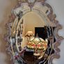Murano Glass Pink Flowers Large Venetian Triple Bevelled Wall Mirror Made in Italy Image 6