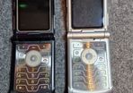 2x Motorola Razr v3 Flip Phones  Untested, No Batteries