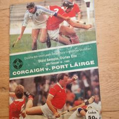 Original 1989 GAA Hurling Match Programme Munster Championship clash Cork v Waterford