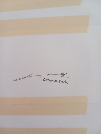 Signed Watercolour On Card of Venice