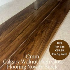 New 12mm High Gloss Calgary Laminated Click Flooring