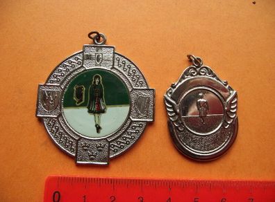 2 Vintage Medals 'Irish Dancing'