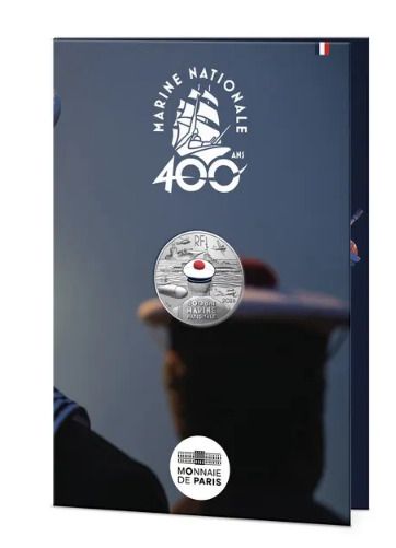France 10 Euro Silver (.333) Uncirculated Coin 2026 - French Navy