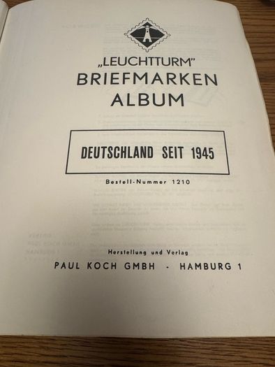 Stamp album GERMANY