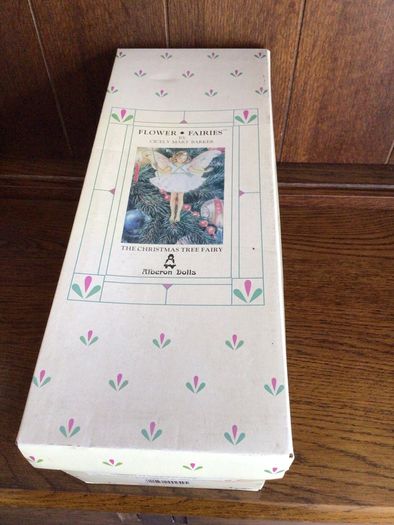 Collectible China Alberon Christmas Fairy Doll with stand in box