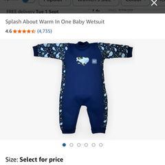 Fleece-lined Baby Warm Suits for pool - entire set (0-3mths, 3-6mths, 6-12mths)