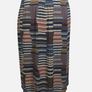 Zara Ladies Multi Brown Orange Green Pleated Chiffon Side Wrap Skirt M Uk 12 Including Postage Image 2