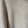 sweatshirt H&M long sweatshirt 100% cotton curved based size medium beige Image 4