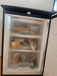 Currys Essentials Black Under-Counter Freezer 83L