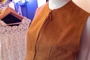 Suede 70s Waistcoat Bohemian Vintage Festival