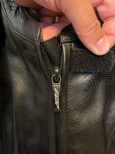 rst leather motorbike jacket as new
