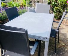 Garden table and 6 chairs