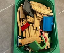 Ikea Lillabo Wooden Train Set
