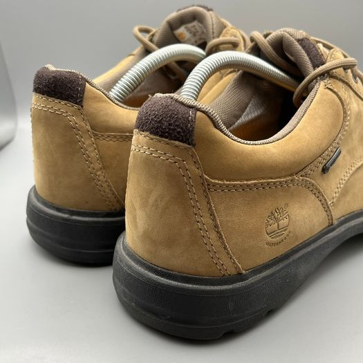 Timberland Mens Brown Leather Lace Gore-tex Shoes Moc Toe UK 9 EU 43.5