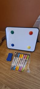 Mini White board, Markers, Magnets