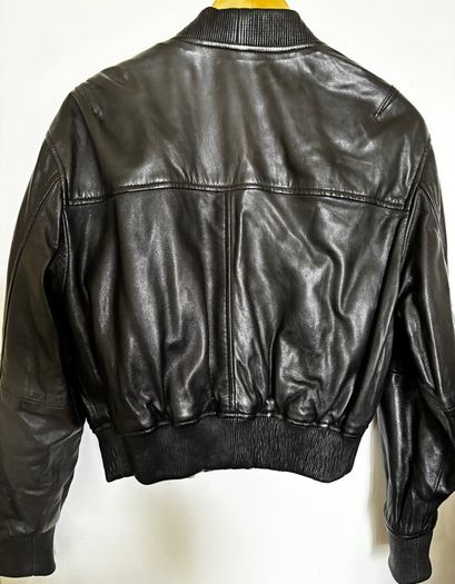 Mango Black Leather Jacket