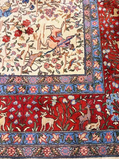 Magnificent Large Vintage Iranian Kashmar Rug