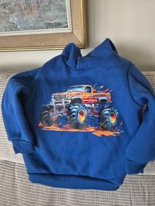 Monster Truck Hoodie Age 2-3